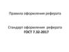 Правила оформления реферата 2021