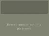 Вегетативные органы растений