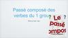 Passé composé des verbes du 1 groupe. Минулий час