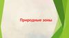 Природные зоны. Тайга
