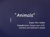 Animals. Guess the riddles