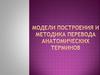 Модели построения и методика перевода анатомических терминов. Тема 1.7