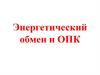 Энергетический обмен и ОПК