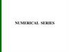 Numerical series