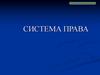 Система права. Нормы права