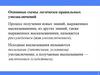 Основные схемы логически правильных умозаключений