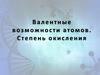 Валентность. Электроотрицательность. Степень окисления