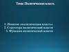 Политическая  власть