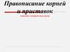 Правописание корней и приставок