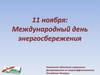 11 ноября - Международный день энергосбережения