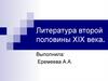 Литература второй половины XIX века