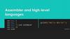 Assembler and high-level languages