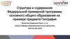 Структура и содержание Федеральной примерной программы основного общего образования на примере предмета География