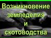 Возникновение земледелия и скотоводства