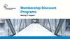 Membership Discount Programmes