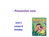 Possessive case. Lesson 6