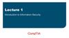 Introduction to Information Security