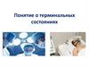 Понятие о терминальных состояниях