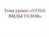 Угол. Виды углов