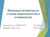 Производство биогаза из отходов животноводства и птицеводства