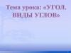 Угол. Виды углов. Урок 50