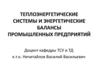 Теплоэнергетические системы и энергетические балансы промышленных предприятий