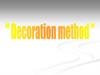 Decoration method