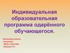 Индивидуальная образовательная программа одарённого обучающегося