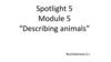 Describing animals