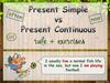 Pr. Simple vs Pr. Continuous (rule + ex.)