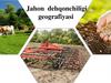 Jahon dehqonchiligi geografiyasi