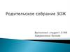 Родительское собрание. ЗОЖ