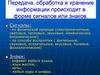 Передача, обработка и хранение информации