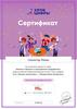 Урок цифры. Сертификат
