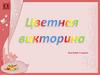 Цветная викторина для детей 1-4 класса