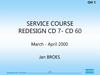 Service course redesign CD 7- CD 60