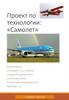 Проект по технологии: «Самолет»