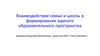 Взаимодействие семьи и школы в формировании единого образовательного пространства