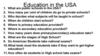 Education in the USA