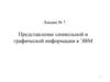 Представление символьной и графической информации в ЭВМ. Лекция №7