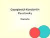 Georgievich Konstatin Paustovsky