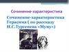 Сочинение-характеристика Герасима (по рассказу И.С. Тургенева «Муму»)
