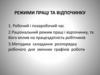 Режими праці та відпочинку