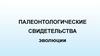 Палеонтологические свидетельства эволюции