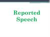 Reported Speech