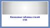 Каскадные таблицы стилей CSS
