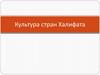 Культура стран Халифата