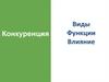 Конкуренция. Виды
