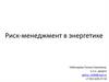 Риск - менеджмент в энергетике