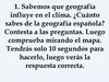 Sabemos que geografía influye en el clima